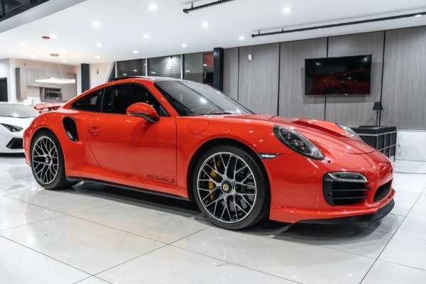 Used 2016 Porsche 911 Turbo S Coupe MSRP $196,685+ Lava Orange! Cobb Tune! Soul Exhaust! for sale Sold at Chicago Motor Cars in West Chicago IL 60185 6