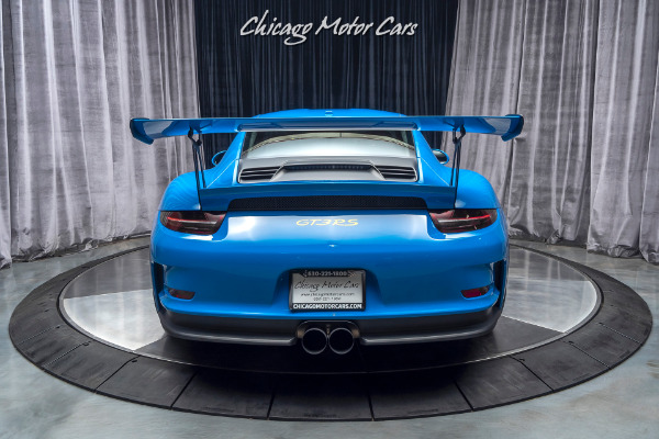 Used 2016 Porsche 911 GT3 RS PTS Voodoo Blue RARE Only 3200 Miles PCCBs Axle Lift LOADED for sale Sold at Chicago Motor Cars in West Chicago IL 60185 4