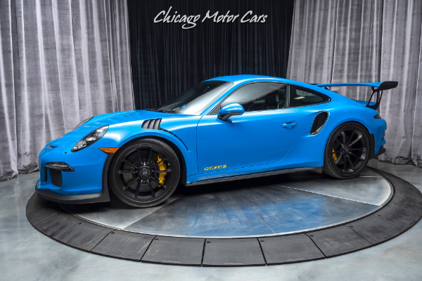 Used 2016 Porsche 911 GT3 RS PTS Voodoo Blue RARE Only 3200 Miles PCCBs Axle Lift LOADED for sale Sold at Chicago Motor Cars in West Chicago IL 60185 1