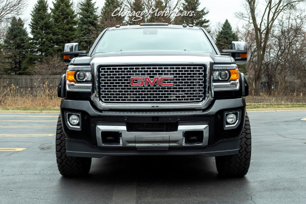 Used-2015-GMC-Sierra-3500HD-Denali-4x4-Duramax-Diesel-PICKUP-TRUCK-LIFTED-WHEELS-EXHAUST