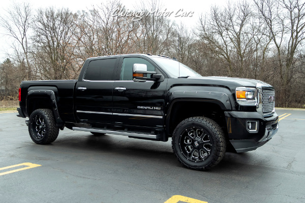 Used-2015-GMC-Sierra-3500HD-Denali-4x4-Duramax-Diesel-PICKUP-TRUCK-LIFTED-WHEELS-EXHAUST