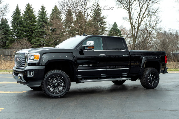 Used 2015 GMC Sierra 3500HD Denali 4x4 Duramax Diesel PICKUP TRUCK *LIFTED, WHEELS, EXHAUST* for sale Sold at Chicago Motor Cars in West Chicago IL 60185 1