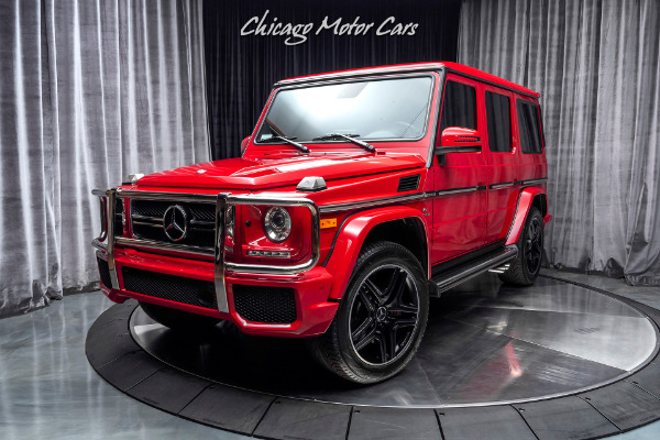 Used-2017-Mercedes-Benz-G63-AMG-RARE-DESIGNO-MANUFAKTUR-Mars-RED-MSRP-157k