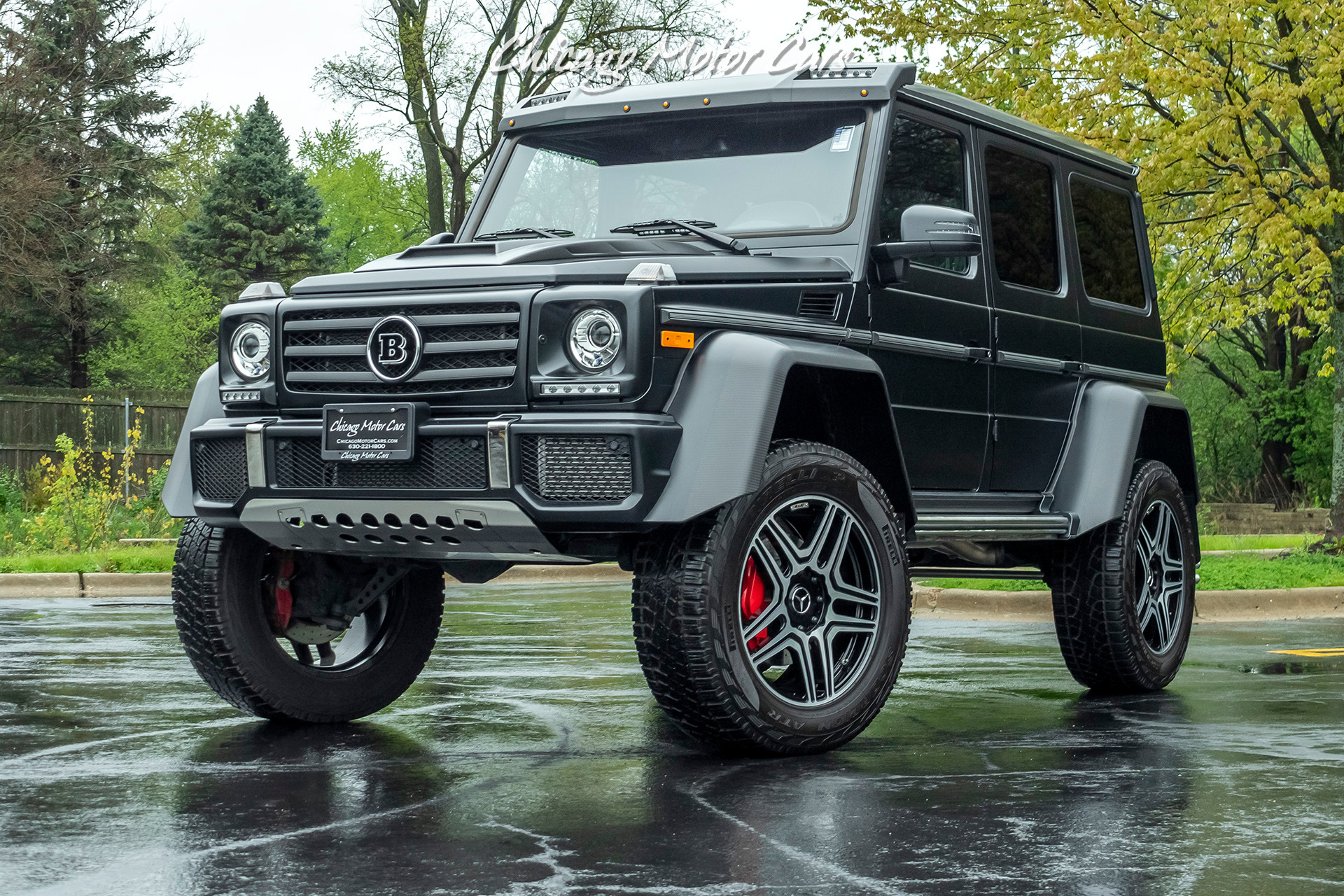 Used 2017 Mercedes Benz G550 4x4 Squared SUV Brabus Package Matte Black 