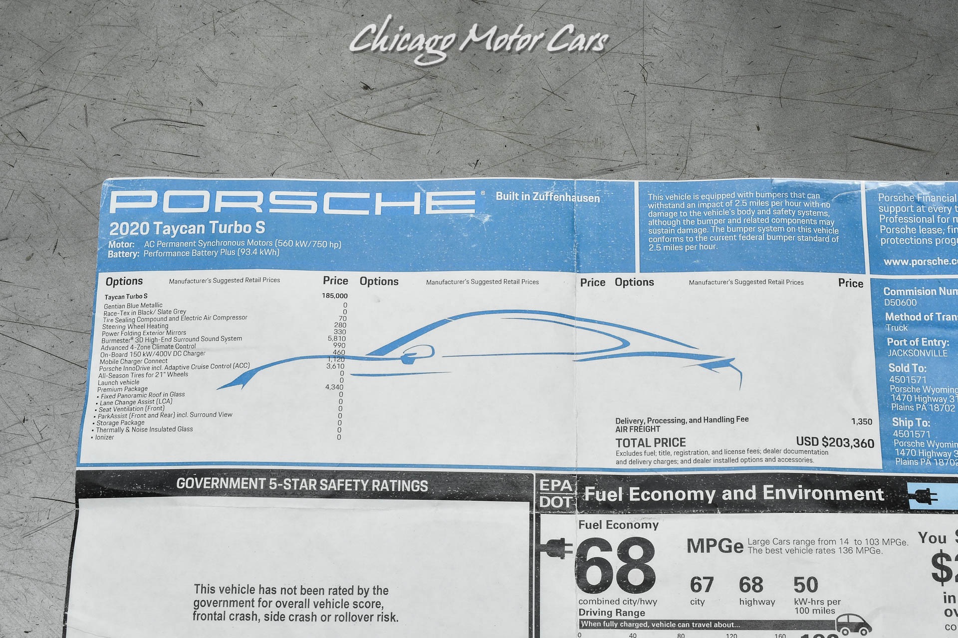 Used-2020-Porsche-Taycan-Turbo-S-Sedan-Original-MSRP-203K-LOADED-Premium-Package-Burmester-3D