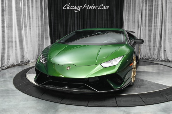 Used 2018 Lamborghini Huracan Performante LP640-4 Coupe FULLY LOADED! RARE VERDE ERMES COLOR! for sale Sold at Chicago Motor Cars in West Chicago IL 60185 2