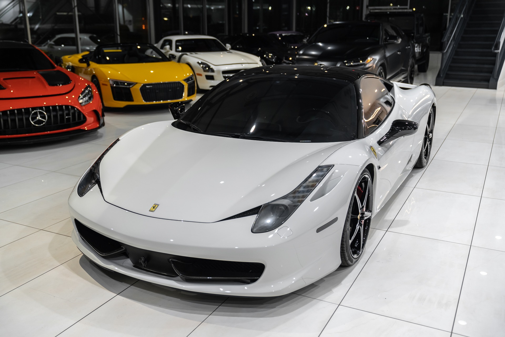 Used-2011-Ferrari-458-Italia-Coupe-RARE-Color-Combo-Carbon-Fiber-Driver-Zone-Novitec-Exhaust-LOADED