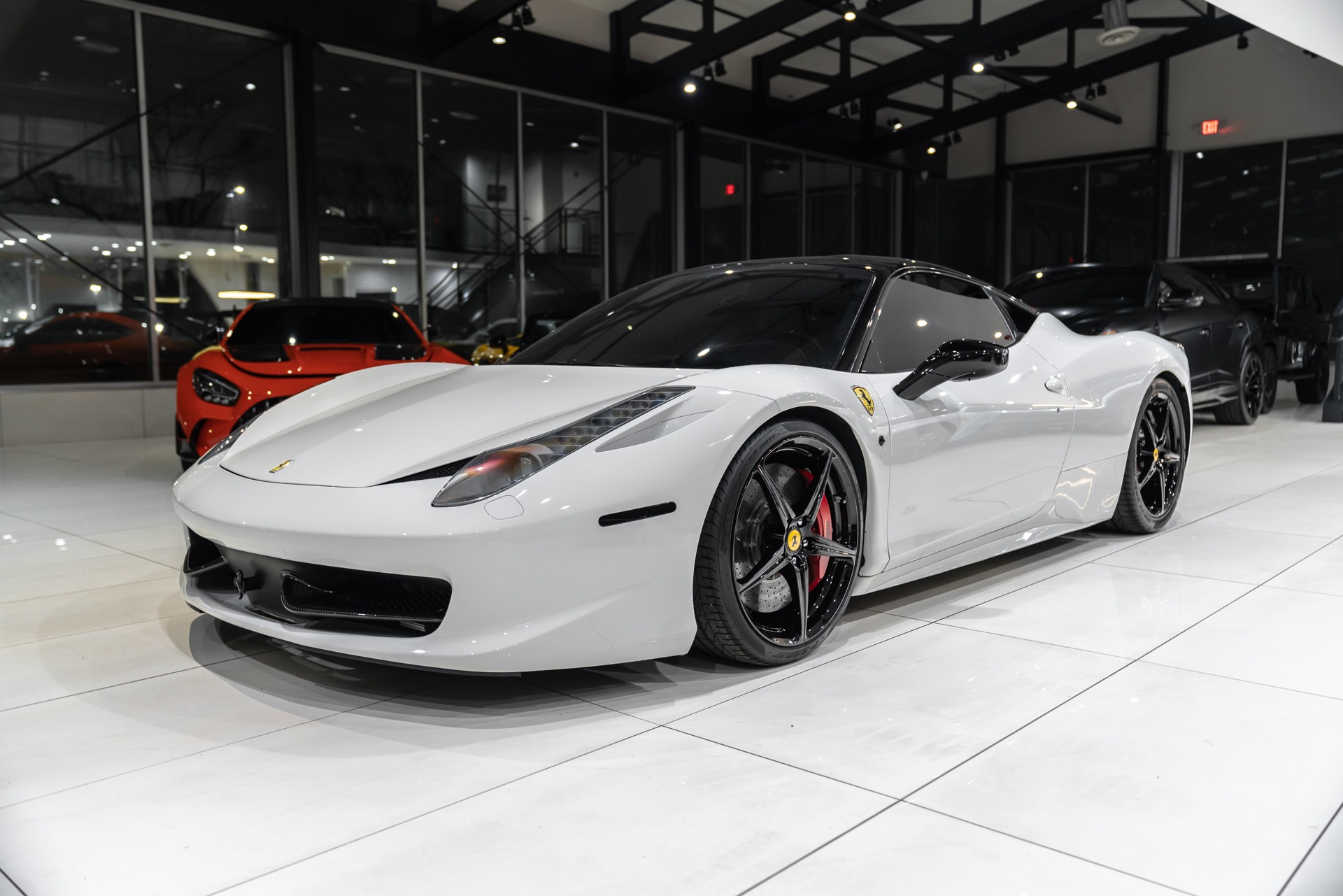 Used-2011-Ferrari-458-Italia-Coupe-RARE-Color-Combo-Carbon-Fiber-Driver-Zone-Novitec-Exhaust-LOADED