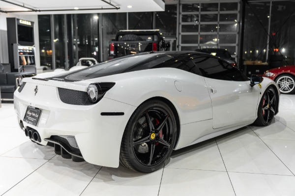 Used-2011-Ferrari-458-Italia-WHITE-DIAMOND-STITCHING-NOVITEC-EXHAUST-HRE-CUSTOM-AUDIO-RARE-SPEC
