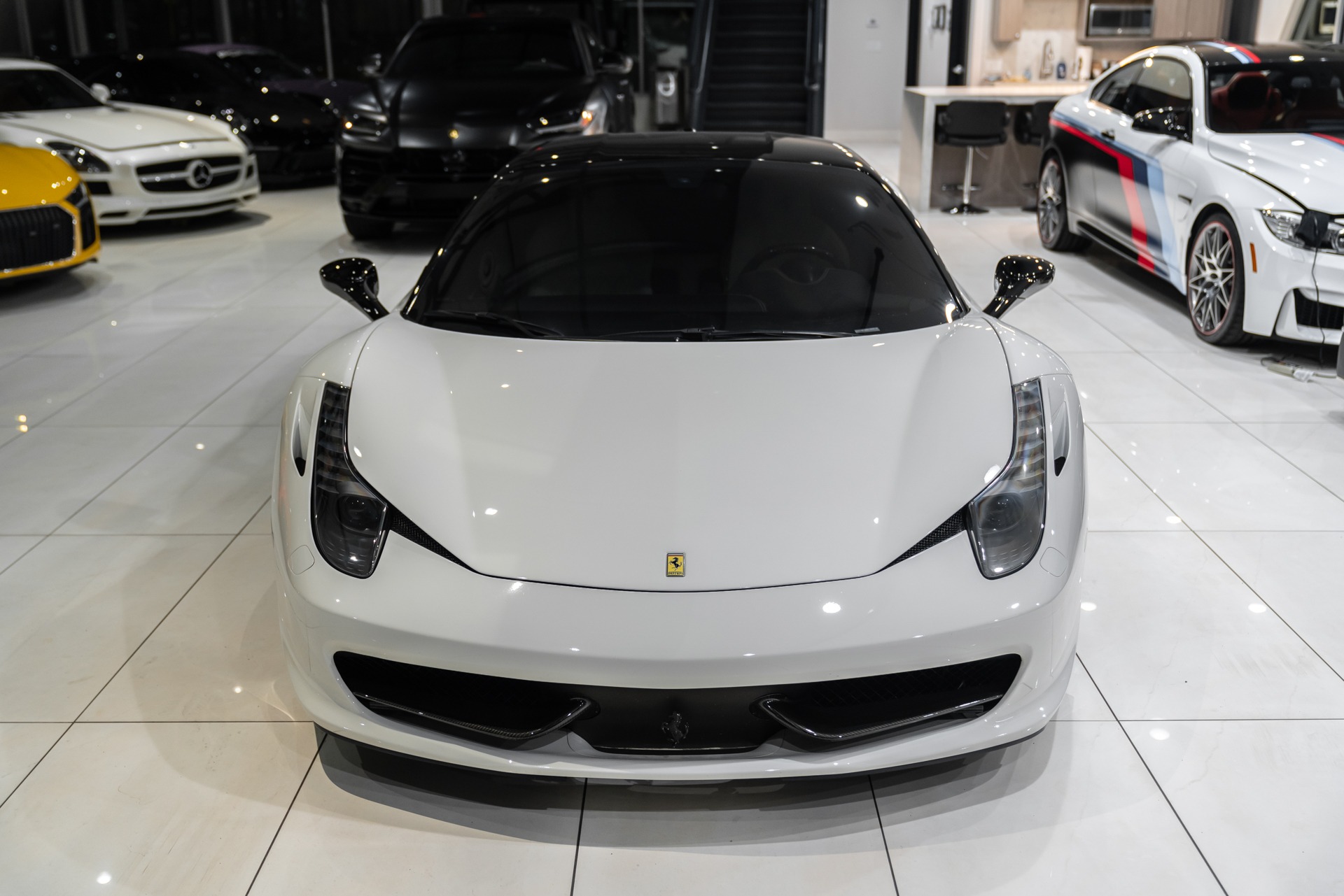 Used-2011-Ferrari-458-Italia-Coupe-RARE-Color-Combo-Carbon-Fiber-Driver-Zone-Novitec-Exhaust-LOADED