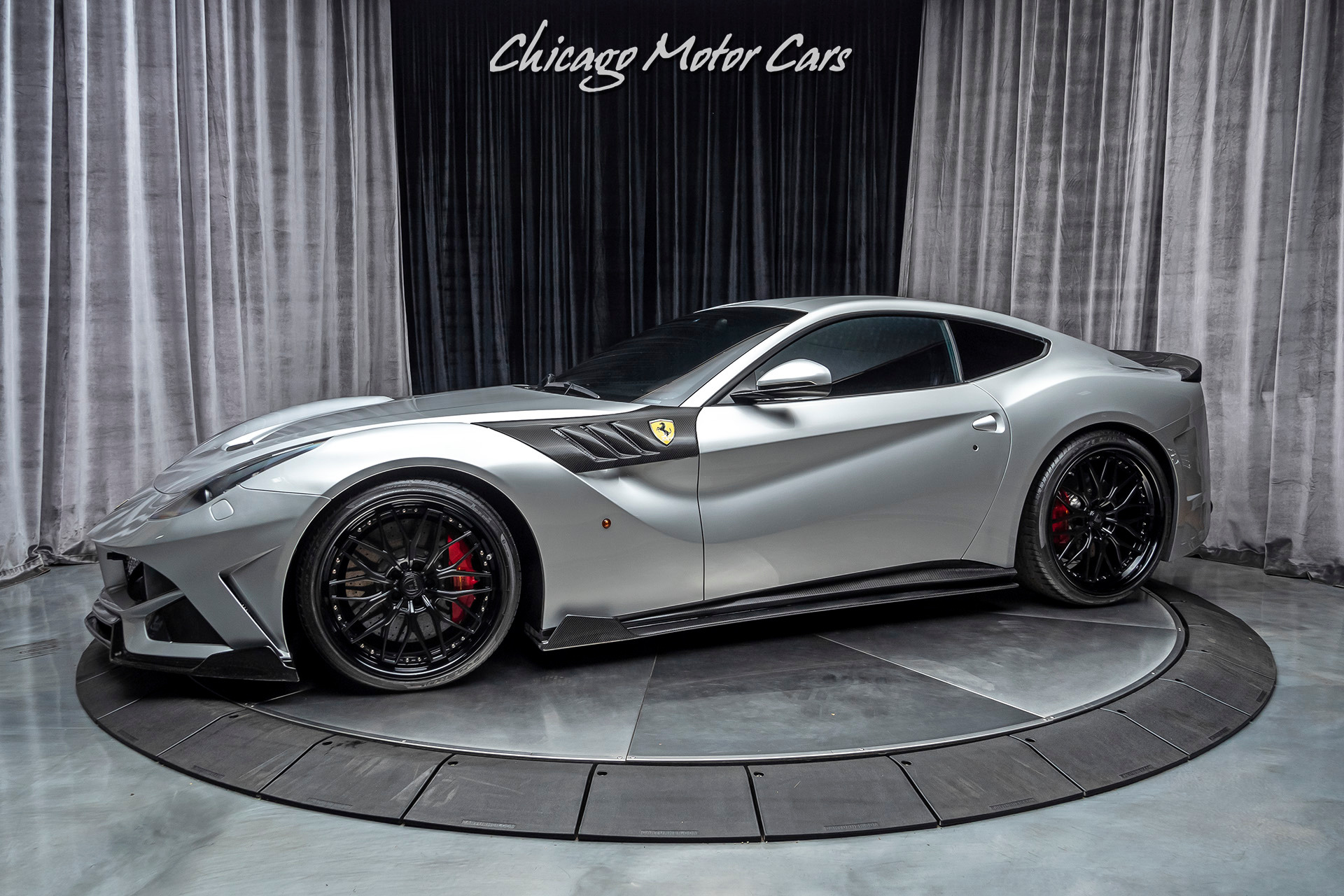 Used 13 Ferrari F12 Berlinetta Coupe Novitec N Largo Carbon Fiber Anrkys Stunning For Sale Special Pricing Chicago Motor Cars Stock