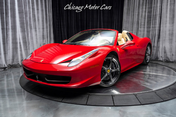 Used 2014 Ferrari 458 Spider Convertible Only 9k Miles SERVICED! LOADED! Perfect! for sale Sold at Chicago Motor Cars in West Chicago IL 60185 2