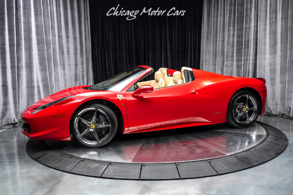 Used 2014 Ferrari 458 Spider Convertible Only 9k Miles SERVICED! LOADED! Perfect! for sale Sold at Chicago Motor Cars in West Chicago IL 60185 1