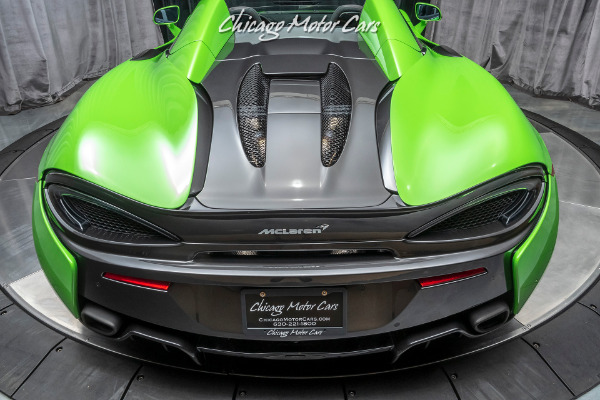 Used-2019-McLaren-570S-Spider-Convertible-Rare-Mantis-Green-Factory-Warranty-Gorgeous-Color-Combo