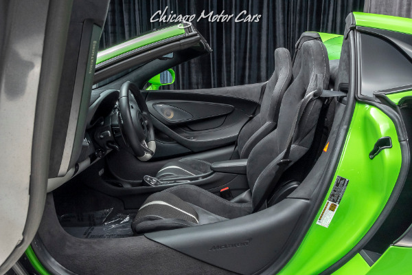 Used-2019-McLaren-570S-Spider-Convertible-Rare-Mantis-Green-Factory-Warranty-Gorgeous-Color-Combo