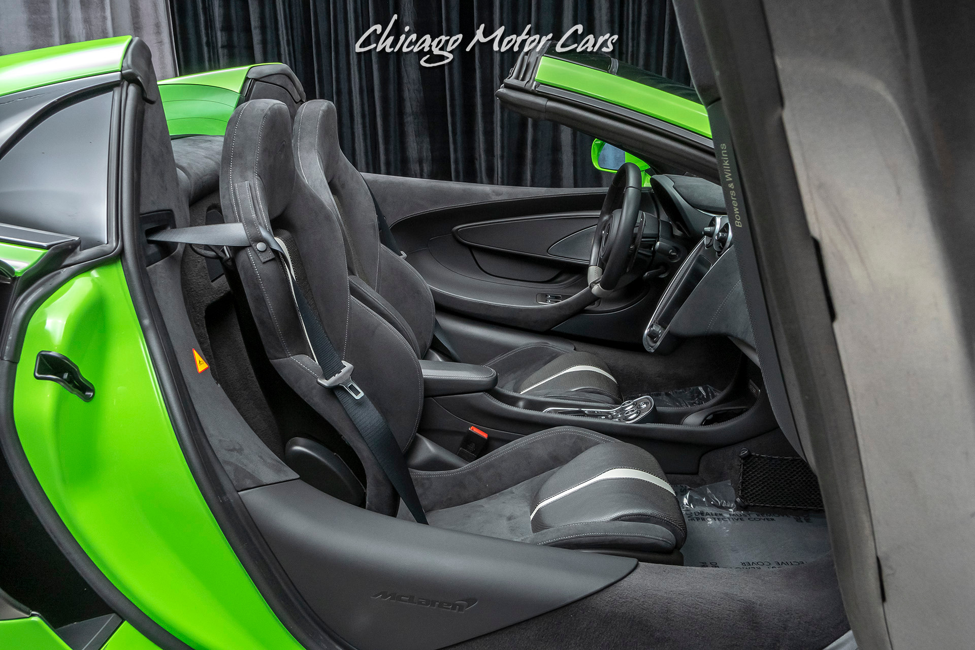 Used-2019-McLaren-570S-Spider-Convertible-Rare-Mantis-Green-Factory-Warranty-Gorgeous-Color-Combo