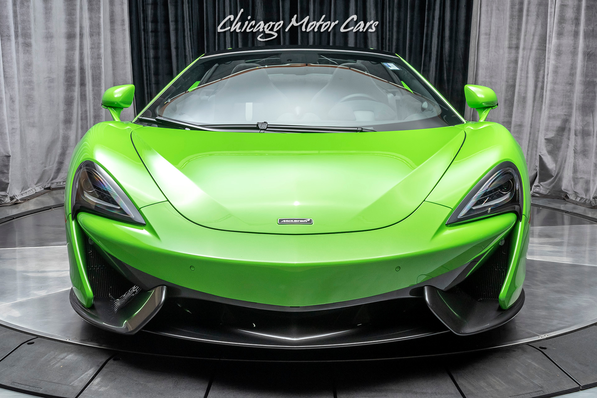 Used-2019-McLaren-570S-Spider-Convertible-Rare-Mantis-Green-Factory-Warranty-Gorgeous-Color-Combo