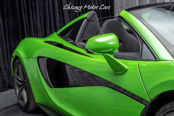 Used-2019-McLaren-570S-Spider-Convertible-Rare-Mantis-Green-Factory-Warranty-Gorgeous-Color-Combo