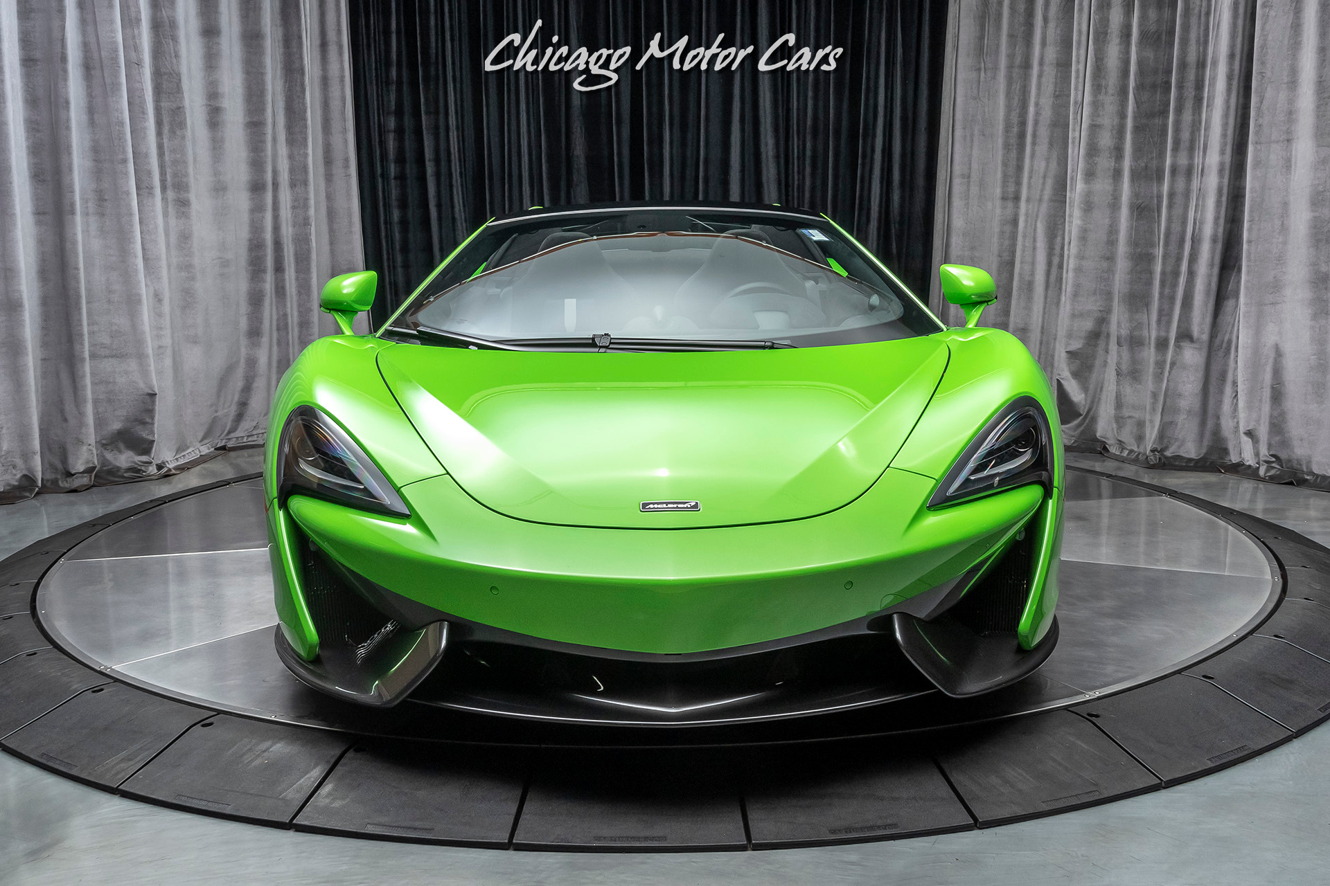 Used-2019-McLaren-570S-Spider-Convertible-Rare-Mantis-Green-Factory-Warranty-Gorgeous-Color-Combo