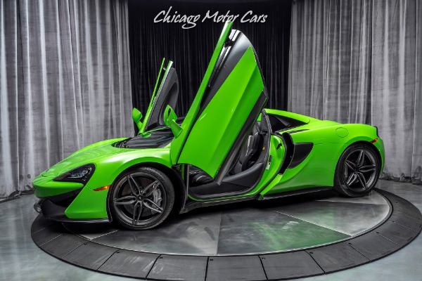 Used 2019 McLaren 570S Spider Convertible Rare Mantis Green! Factory Warranty! Gorgeous Color Combo! for sale Sold at Chicago Motor Cars in West Chicago IL 60185 1