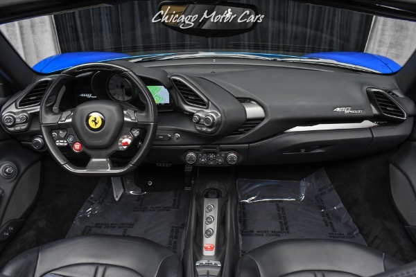 Used-2018-Ferrari-488-Spider-Convertible-Special-Request-Blu-Corsa-Paint-Carbon-Fiber-Lift