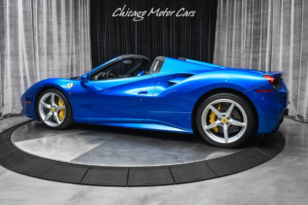 Used 2018 Ferrari 488 Spider Convertible Special Request Blu Corsa Paint! Carbon Fiber! Lift! for sale Sold at Chicago Motor Cars in West Chicago IL 60185 3