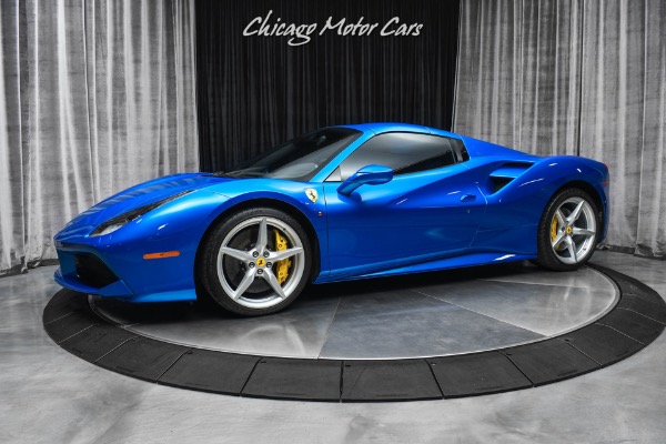 Used-2018-Ferrari-488-Spider-Convertible-Special-Request-Blu-Corsa-Paint-Carbon-Fiber-Lift