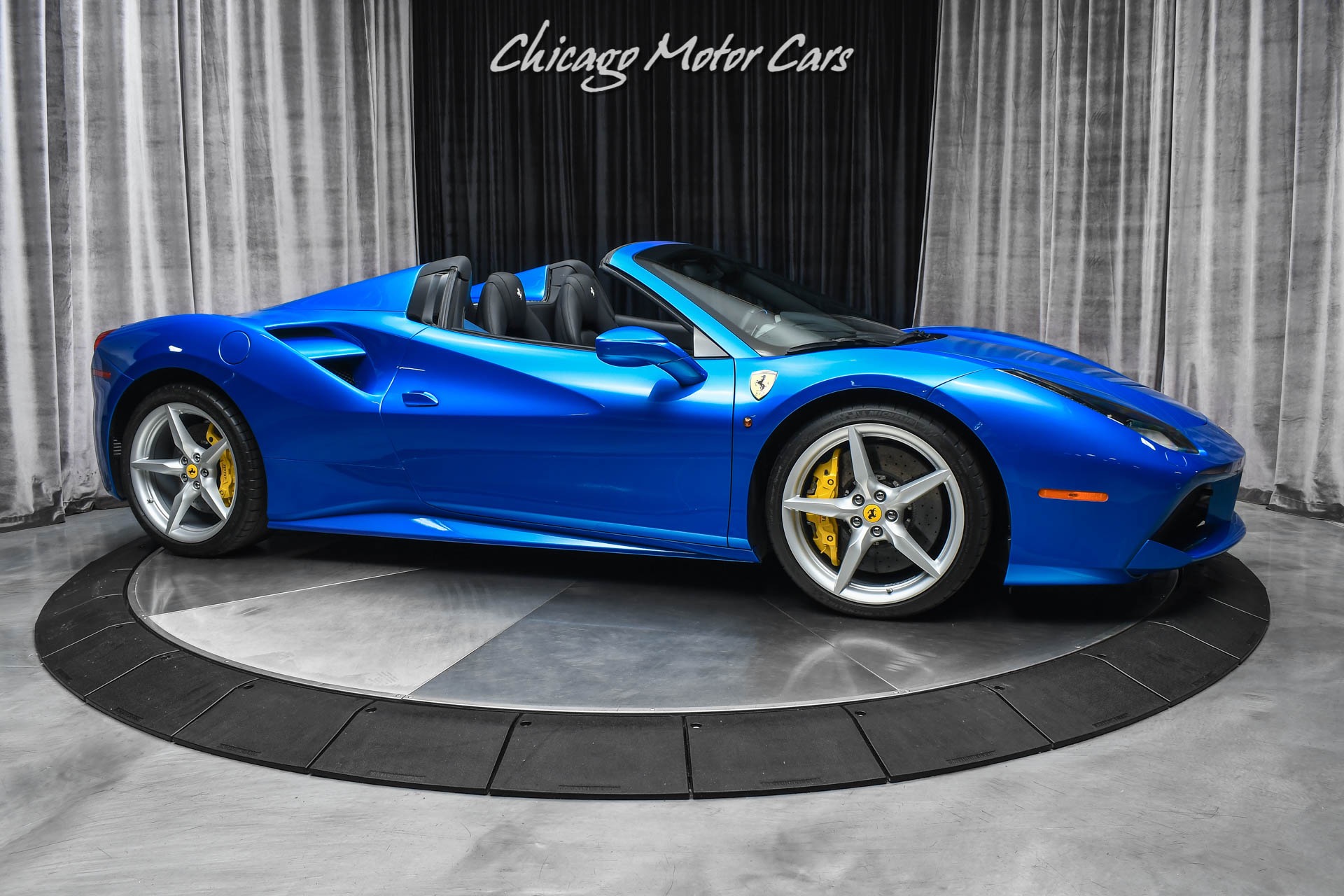 Used-2018-Ferrari-488-Spider-Convertible-Special-Request-Blu-Corsa-Paint-Carbon-Fiber-Lift