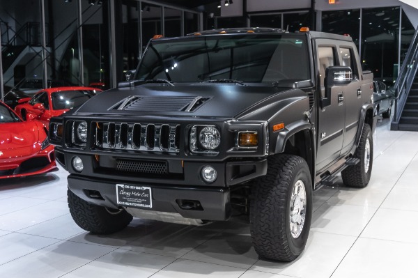 Used-2006-HUMMER-H2-SUT-RECENTLY-INSTALLED-MATTE-BLACK-WRAP-LOW-MILES-Rear-Entertainment-TVs