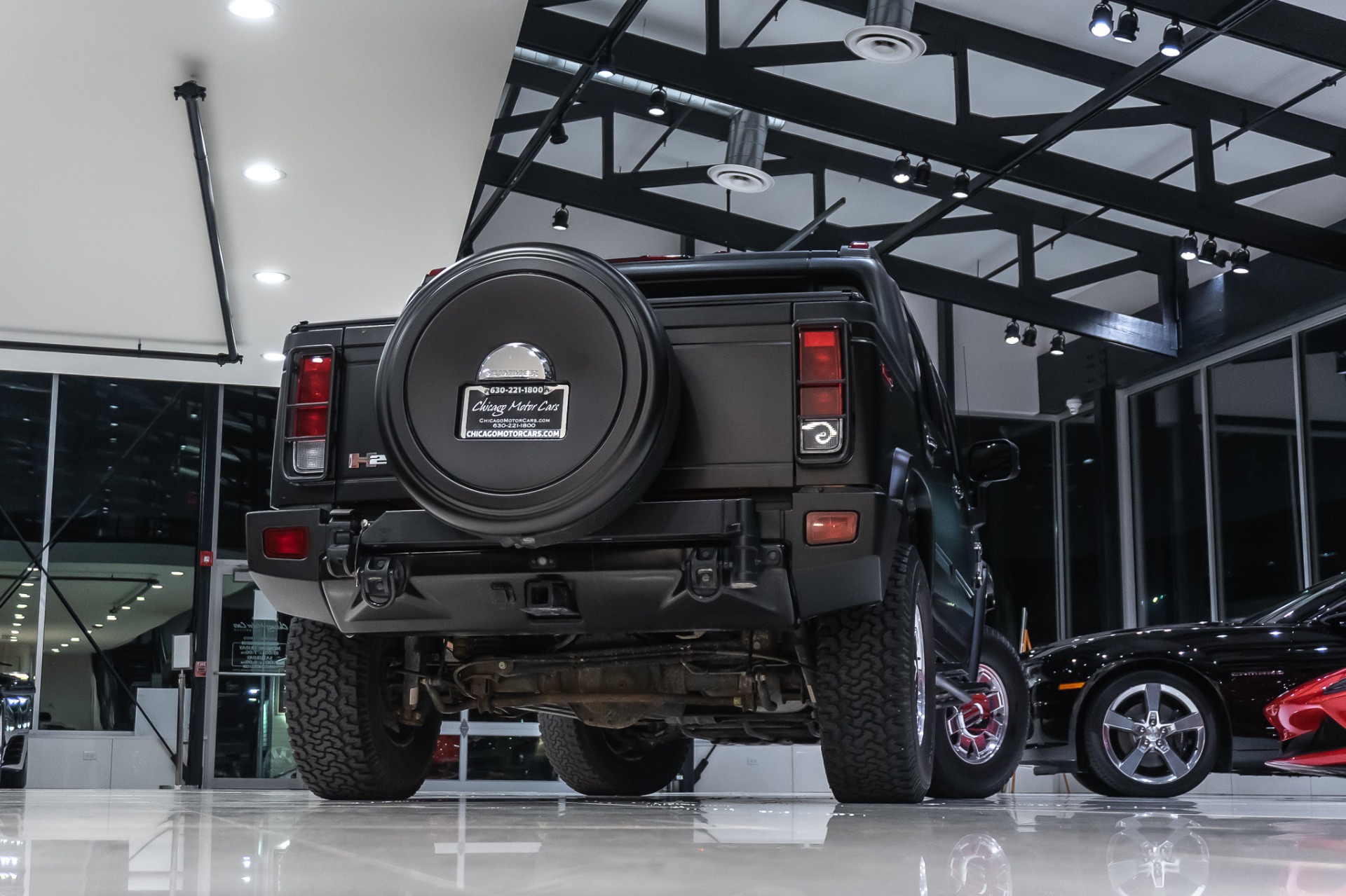 Used-2006-HUMMER-H2-SUT-RECENTLY-INSTALLED-MATTE-BLACK-WRAP-LOW-MILES-Rear-Entertainment-TVs