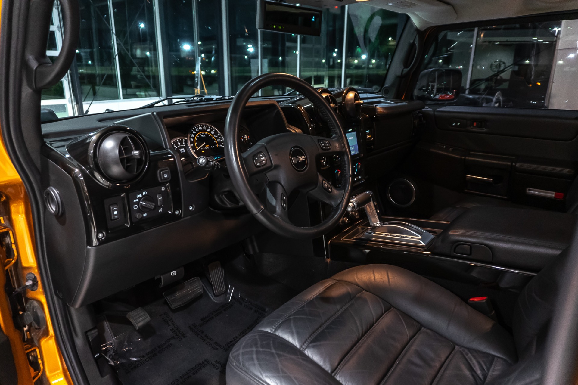 black hummer h2 interior