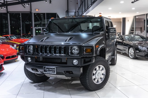 Used-2006-HUMMER-H2-SUT-RECENTLY-INSTALLED-MATTE-BLACK-WRAP-LOW-MILES-Rear-Entertainment-TVs