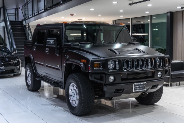 Used-2006-HUMMER-H2-SUT-RECENTLY-INSTALLED-MATTE-BLACK-WRAP-LOW-MILES-Rear-Entertainment-TVs