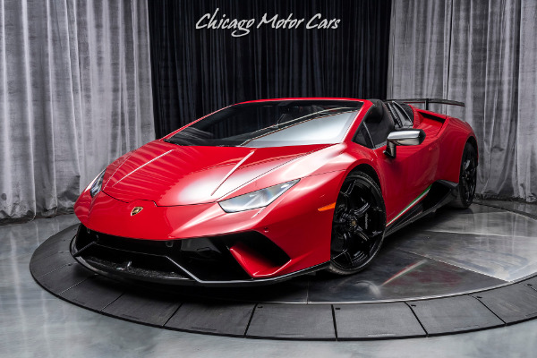 Used 2019 Lamborghini Huracan LP640-4 Performante Spyder Original MSRP $361k+ for sale Sold at Chicago Motor Cars in West Chicago IL 60185 2