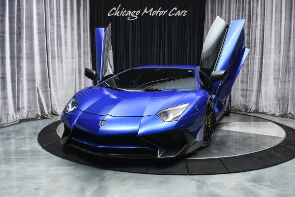 Used 2017 Lamborghini Aventador SV LP750-4 SV Coupe MSRP $553K+MSRP! ONLY 2400 MILES! EXHAUST SYSTEM UPGRADE!! for sale Sold at Chicago Motor Cars in West Chicago IL 60185 2