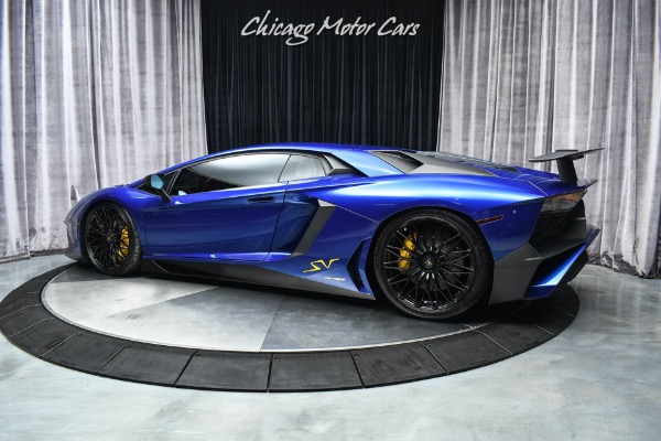 Used 2017 Lamborghini Aventador SV LP750-4 SV Coupe MSRP $553K+MSRP! ONLY 2400 MILES! EXHAUST SYSTEM UPGRADE!! for sale Sold at Chicago Motor Cars in West Chicago IL 60185 3