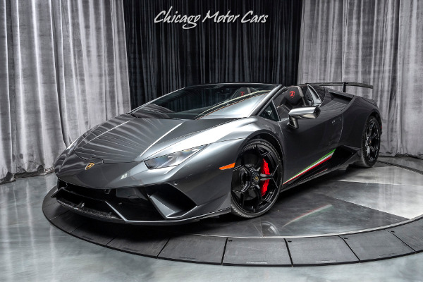 Used 2018 Lamborghini Huracan LP 640-4 Performante Spyder $362k+MSRP! Carbon Bucket Seats! for sale Sold at Chicago Motor Cars in West Chicago IL 60185 2
