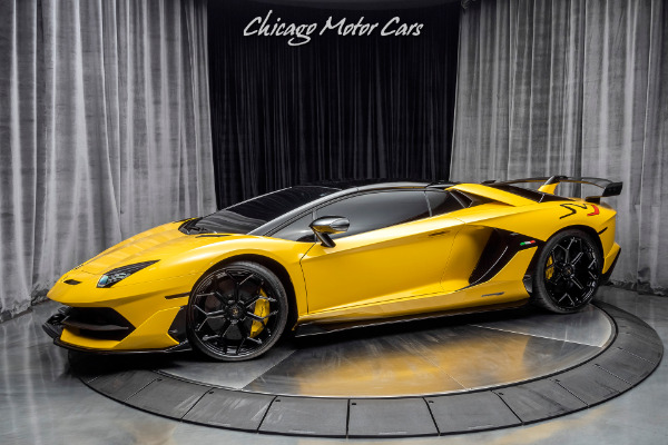 Used-2020-Lamborghini-Aventador-SVJ-LP770-4-Roadster-Only-1k-Miles-New-Giallo-Orion-RARE-PPF