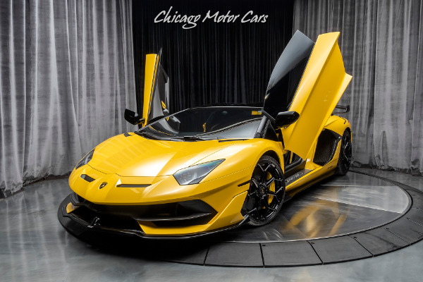 Used-2020-Lamborghini-Aventador-SVJ-LP770-4-Roadster-Only-1k-Miles-New-Giallo-Orion-RARE-PPF