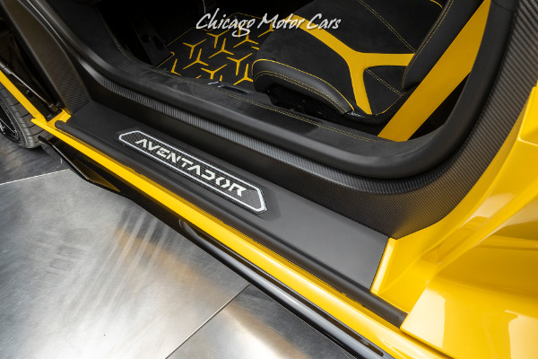 Used-2020-Lamborghini-Aventador-SVJ-LP770-4-Roadster-Only-1k-Miles-New-Giallo-Orion-RARE-PPF