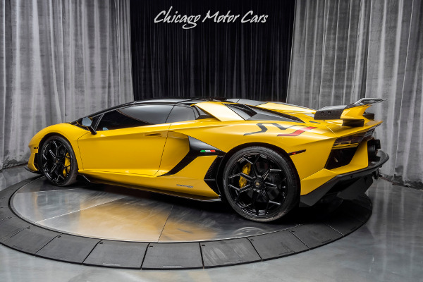 Used-2020-Lamborghini-Aventador-SVJ-LP770-4-Roadster-Only-1k-Miles-New-Giallo-Orion-RARE-PPF