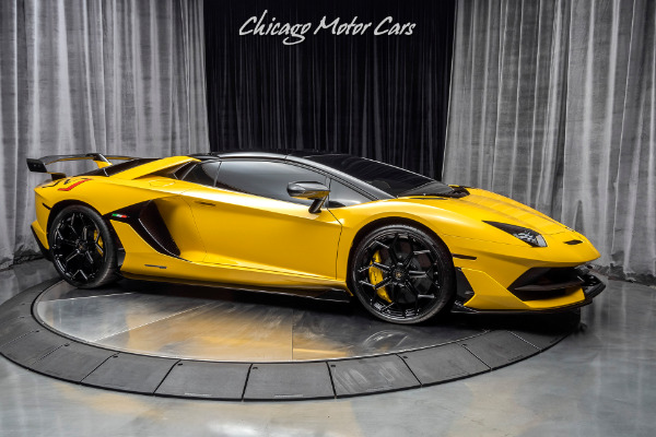 Used-2020-Lamborghini-Aventador-SVJ-LP770-4-Roadster-Only-1k-Miles-New-Giallo-Orion-RARE-PPF