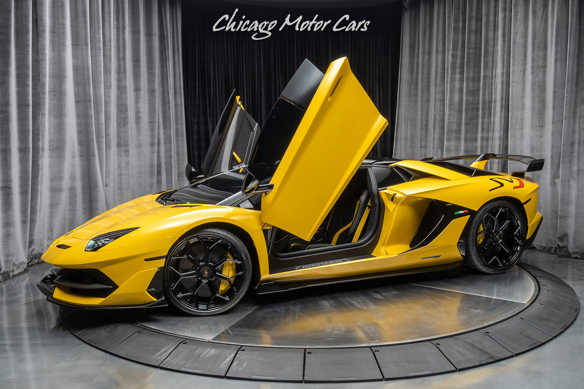 Used-2020-Lamborghini-Aventador-SVJ-LP770-4-Roadster-Only-1k-Miles-New-Giallo-Orion-RARE-PPF