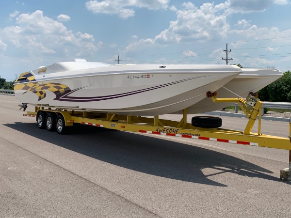 Used 2002 Awesome Powerboats 38 Foot - Twin Mercury 600 SCs - ONLY 100 Hours! for sale Sold at Chicago Motor Cars in West Chicago IL 60185 3