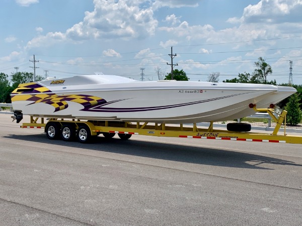 Used 2002 Awesome Powerboats 38 Foot - Twin Mercury 600 SCs - ONLY 100 Hours! for sale Sold at Chicago Motor Cars in West Chicago IL 60185 4