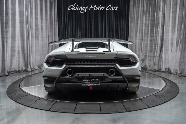 Used 2018 Lamborghini Huracan LP640-4 Performante Coupe FORGED CARBON! WHITE! Optioned WELL! for sale Sold at Chicago Motor Cars in West Chicago IL 60185 4