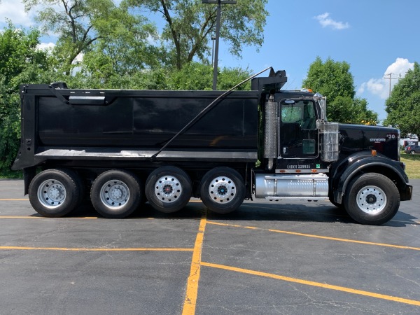 Used 2007 Kenworth W900 Quad-Axle Dump Truck - Cat C15 Acert - 475 HP for sale Sold at Chicago Motor Cars in West Chicago IL 60185 3