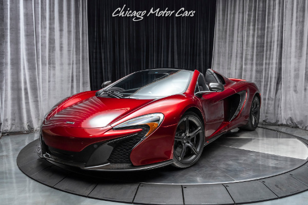 Used 2016 McLaren 650S Spider Loaded with Carbon Fiber! Rare Volcano Red Elite! for sale Sold at Chicago Motor Cars in West Chicago IL 60185 4