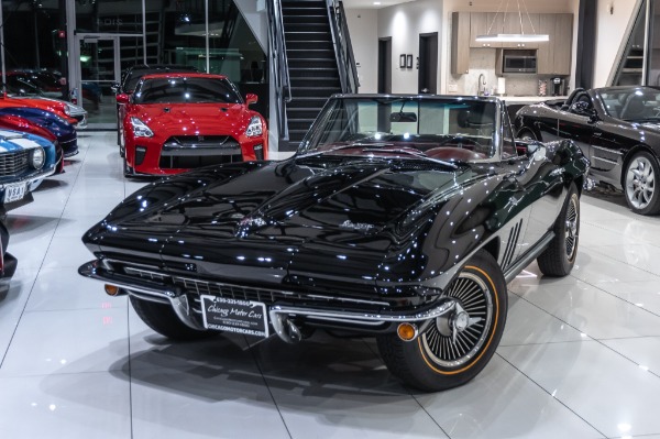 Used 1966 Chevrolet Corvette Stingray Convertible Numbers Matching 327ci 4-Speed Restored Former NHL Players! for sale Sold at Chicago Motor Cars in West Chicago IL 60185 4