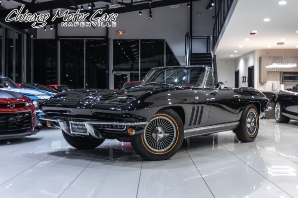 Used 1966 Chevrolet Corvette Stingray Convertible Numbers Matching 327ci 4-Speed Restored Former NHL Players! for sale Sold at Chicago Motor Cars in West Chicago IL 60185 1